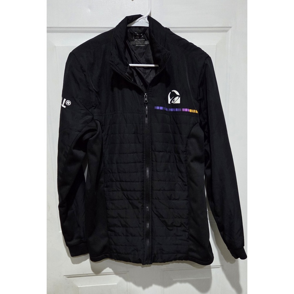 Taco Bell 🌮Employee Full Zip Puffer Jacket Uniform Fast Food Unisex Sz S